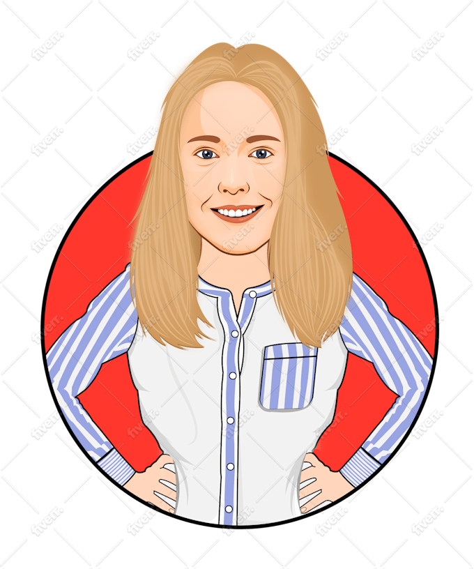 Draw Vector And Cartoon Caricature Portrait From Photo By Asmamujahid1