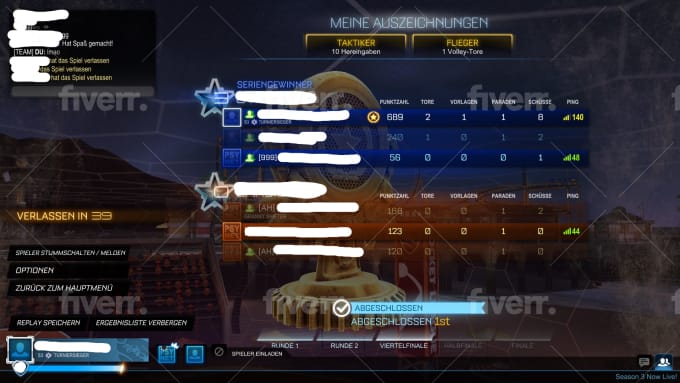 Help you win a tournament in rocket league by Supersonicrl