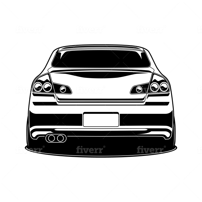 Draw Your Car Into Awesome Line Art Vector By Duniafantasi
