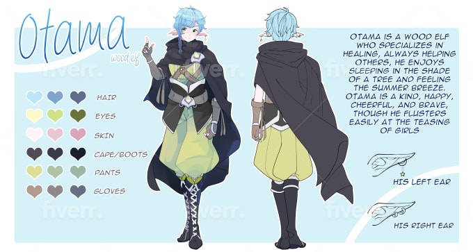 Do Anime Character Design Sheet By Alexandraale549 'full circle' for hooded cloak | 3d models and 3d software. do anime character design sheet by