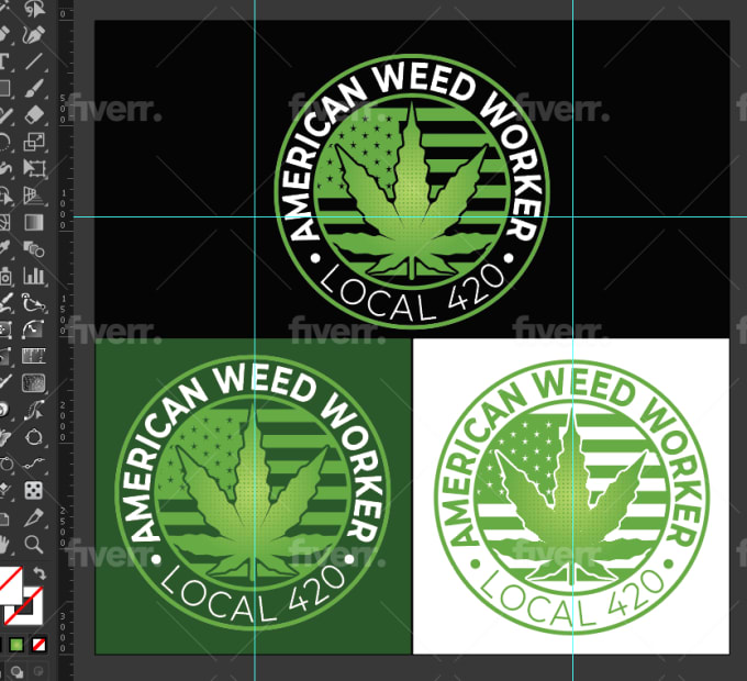 Do cannabis marijuana or weed logo design by Shihaburzzaman | Fiverr