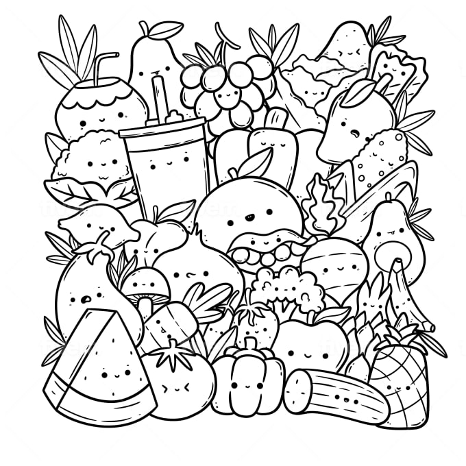 My doodle art: food 👉👈monsters : r/drawing