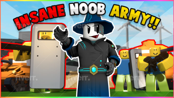Make Your Roblox Youtube Thumbnail By Annie9007 Fiverr - roblox crazy arm animations