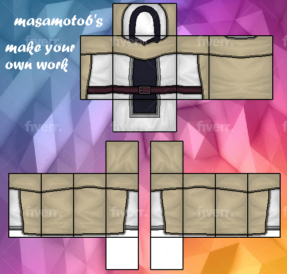 Create Customised Roblox Clothing To Your Specification By Masamoto6 - how to create roblox clothing on paint.net