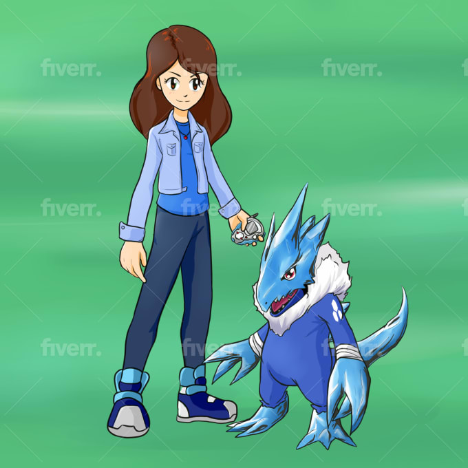 Draw You As Digimon Character With Your Favourite Digimon By Ardianzah |  Fiverr
