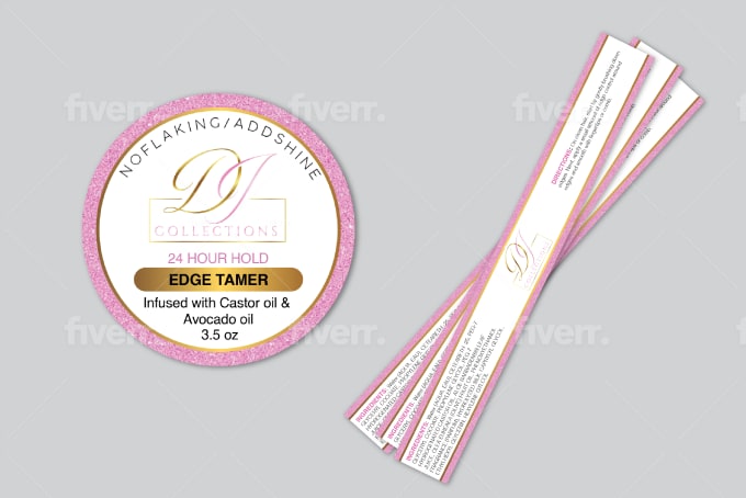 Design edge control labels and sticker for hair extension by ...