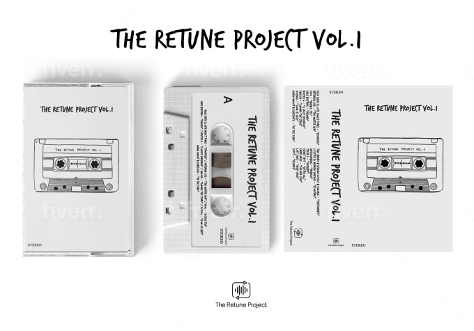 Make design your album cover cassette tape j card by ...