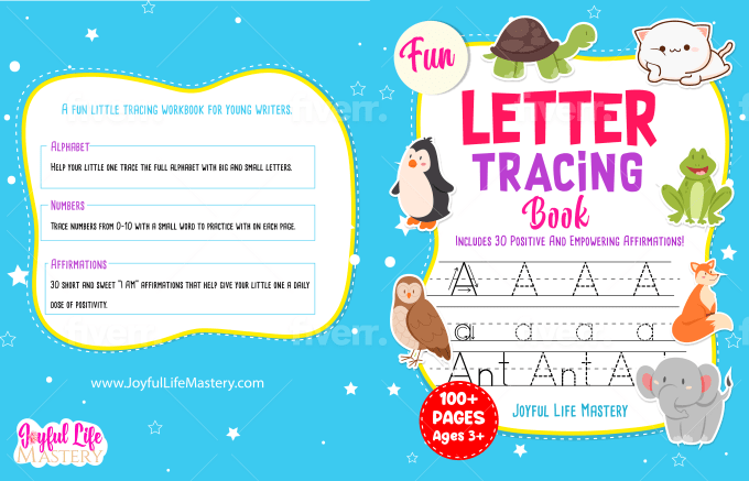 BIG Letter Tracing Book for Kids - Kdp Graphic by KDP_ Queen