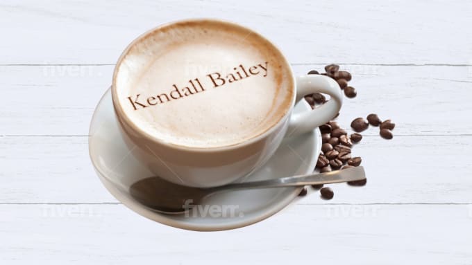 Bouchac: I will put your logo or message on COFFEE foam for $10 on  fiverr.com