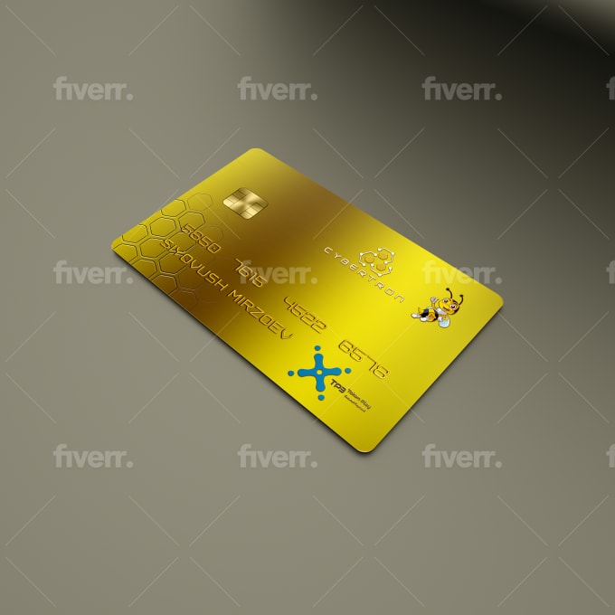 Design 3d Gold Visa Master Card For Ico Bitcoin By Asbassociatebd