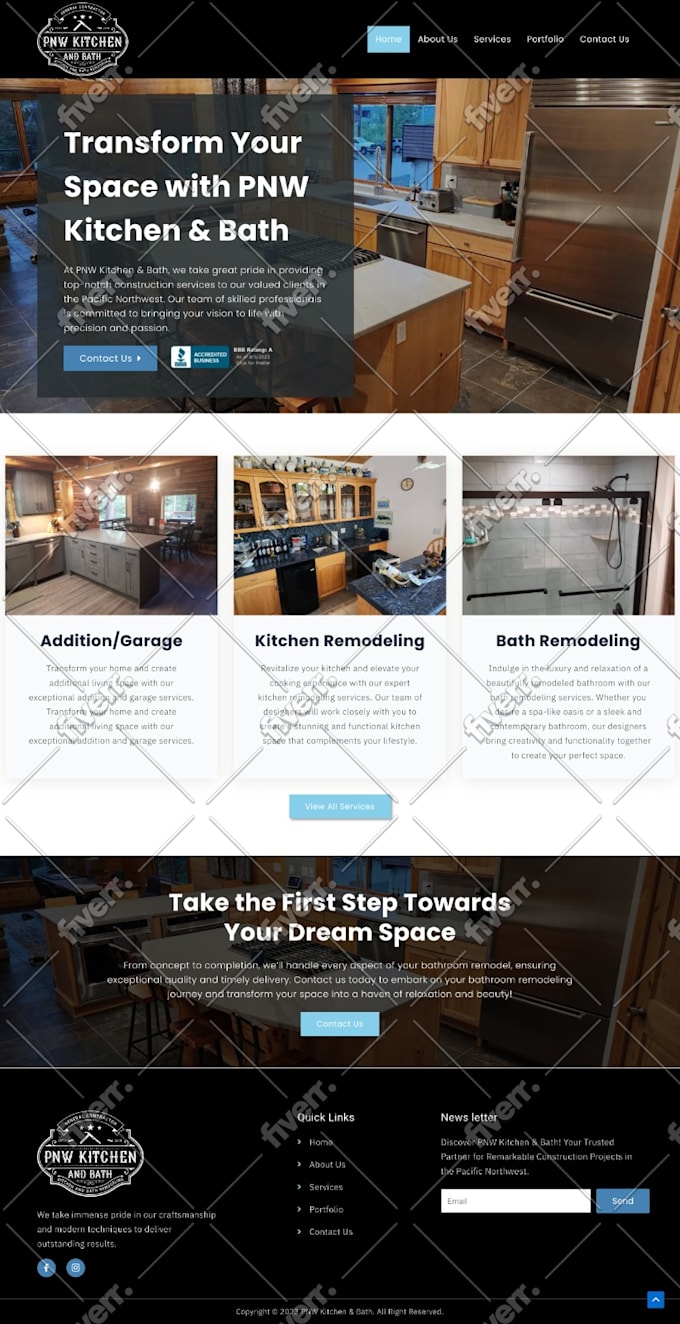 I will design and develop modern and responsive WordPress website