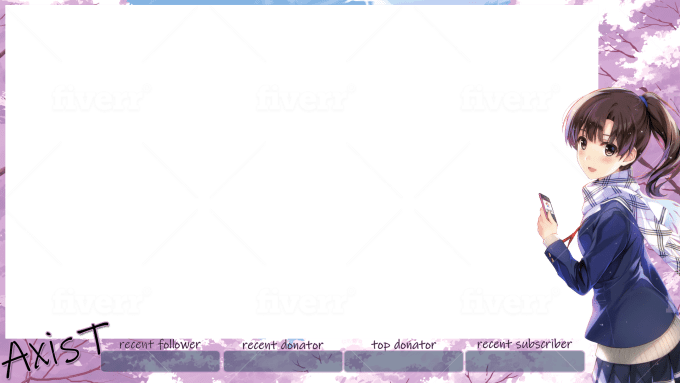 Make you a lovely vtuber overlay by Hollowaaron | Fiverr