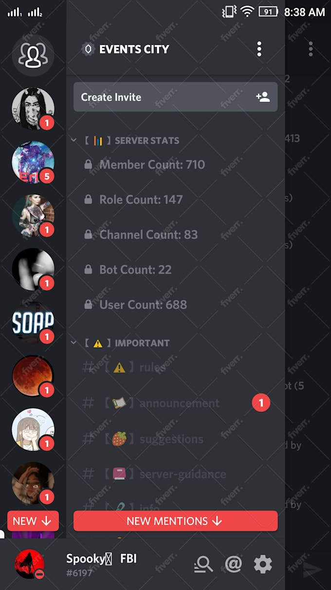 Create Professional And Beautiful Discord Server By Designstudios14