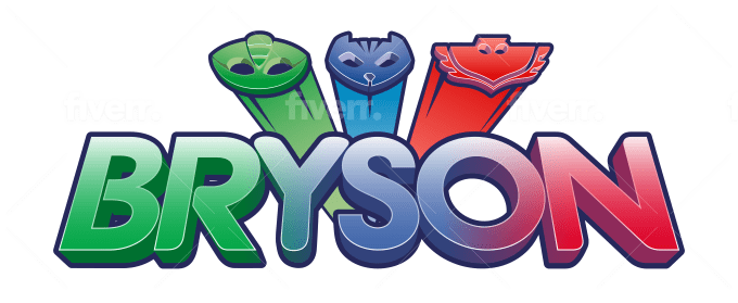 Put Your Text Or Your Name On Pj Masks Logo By Azultlrk Fiverr