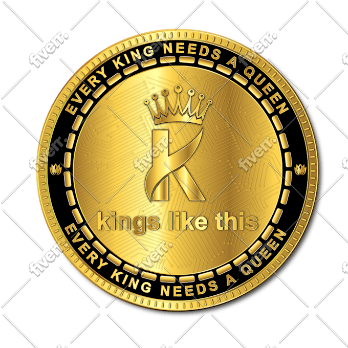 Design Realistic Gold Silver Chrome Coin With Your Logo By Sohailwazir Fiverr