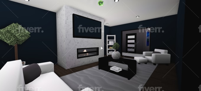 Modern Living Room Modern Bloxburg House Ideas