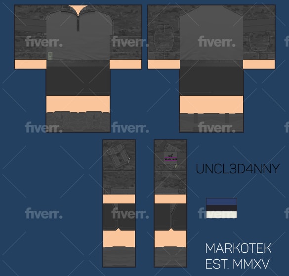 Design You A Modern Roblox Military Uniform By Uncle Danny Fiverr - black military clothing roblox