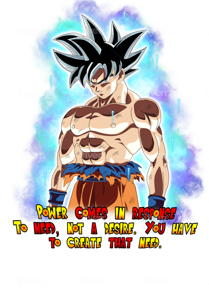 Draw a dragon ball z anime character for you by Volthunder