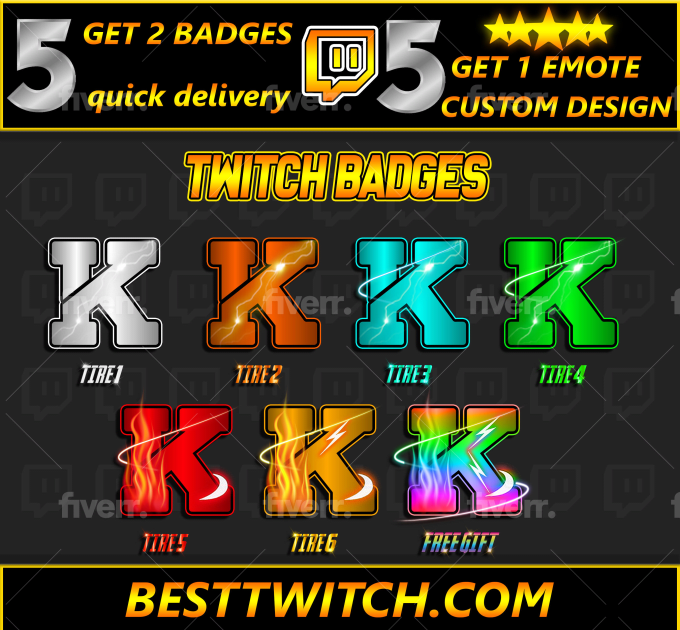 Twitch Subscriber Badges - Artists&Clients