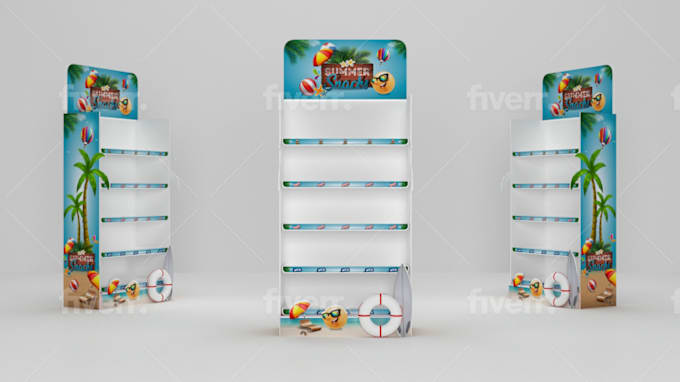 Download Design Creative 3d Product Display Gondola And Counter Top By Asadaslain28 Fiverr