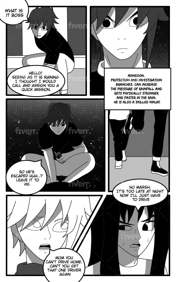Draw a comic manga page based on your script by Fer_digitalart
