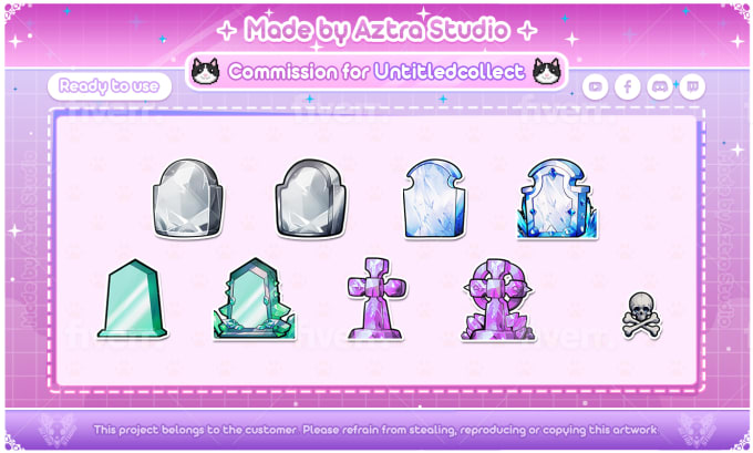Crystal Skull Twitch Sub Badges  Rissa Rambles - The Best Source