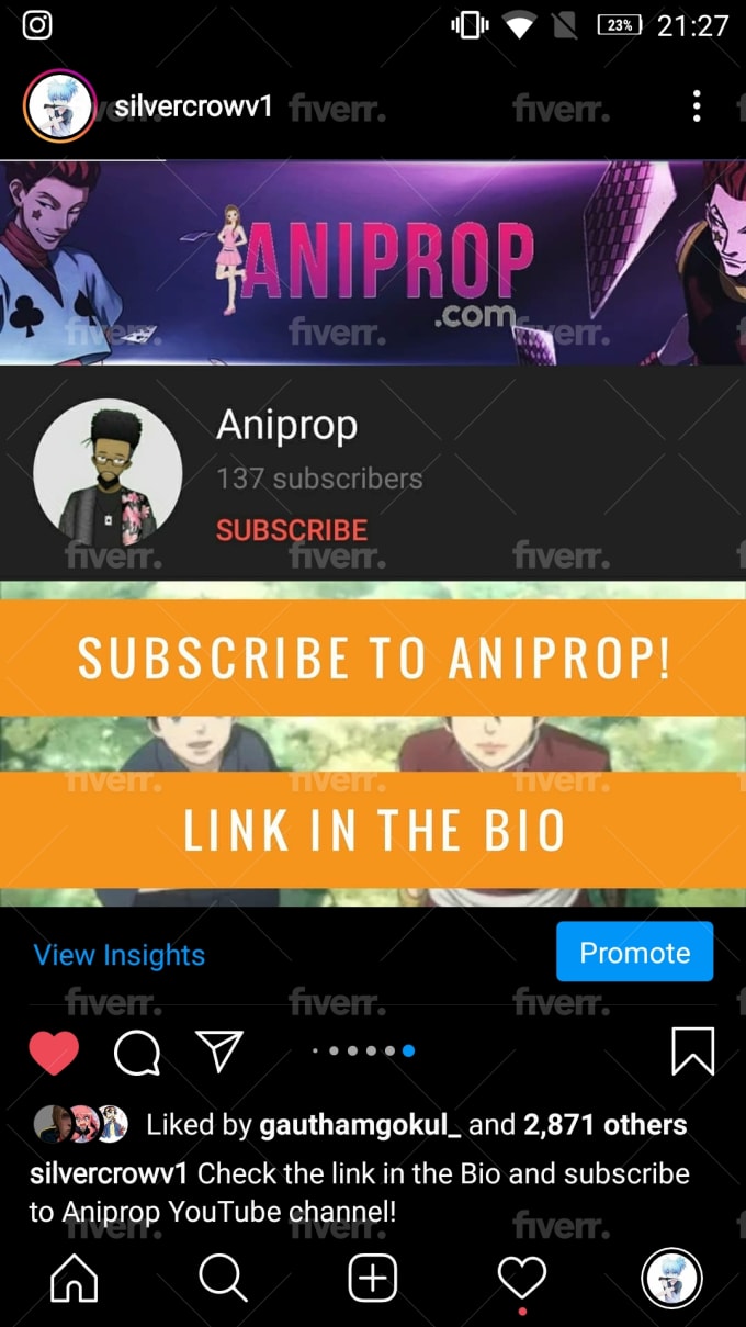 Do Shoutout Promotion On My 45k Anime Instagram Page By Ganeshkumarraja Fiverr 160 instagram bio ideas that will take your profile to the next level. do shoutout promotion on my 45k anime instagram page