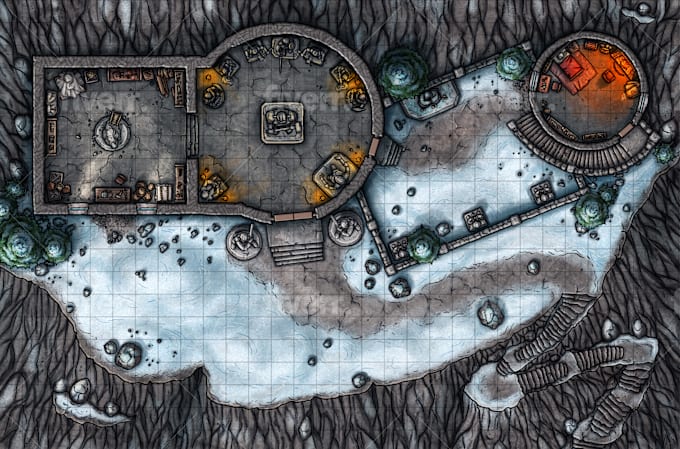 Draw An Outstandnig Rpg Fantasy Battle Map By Onedaygm Fiverr