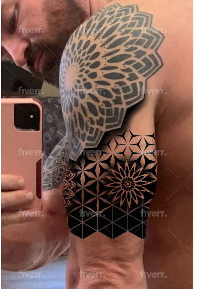 4 amazing half sleeve Mandala tattoo design digital download –  TattooDesignStock