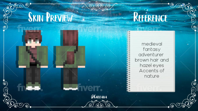 Create you a extremely detailed custom minecraft skin by Witherreaper