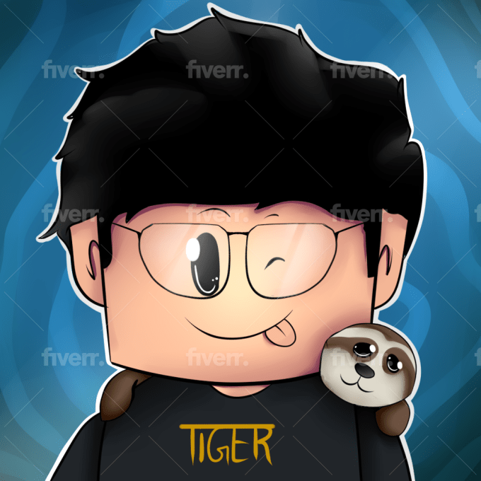 Design A Digital Art Of Your Roblox Minecraft Character By Amazingrocker - animated tiger roblox