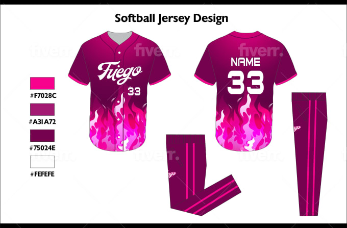 Design all type of baseball jerseys and pants by Mubashar67