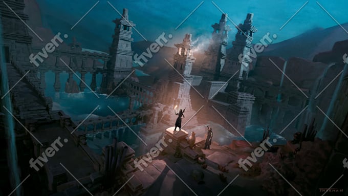 Create Environment Character And Prop Concept Art By Hunter Vii