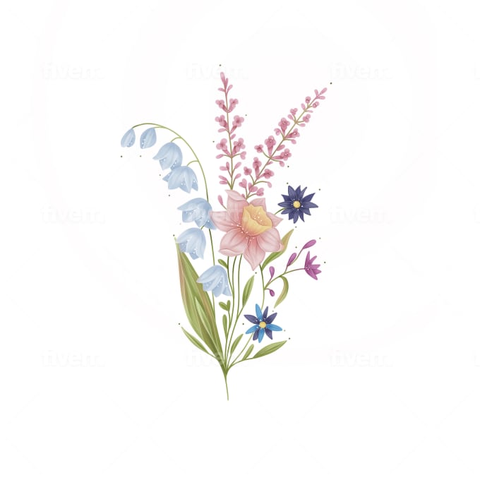 Do custom colorful tattoo design, flower tattoo by Alexandrateslin | Fiverr