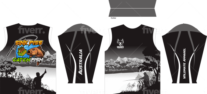 Custom Polo Fishing Shirt Or Sublimation Polo Shirt By Gajahputih