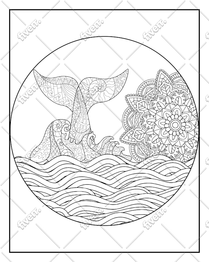 Download Create 100 Animal Mandala Coloring Page By Apu Chandra Fiverr