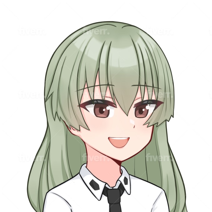 Draw anime headshot portrait profile picture,icon,avatar by Dxvqssssss