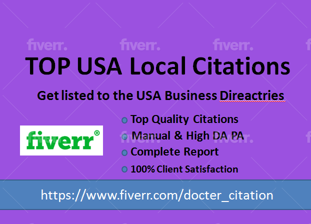 Do 300 Usa Local Seo Citations And Directory Submission By Docter Citation