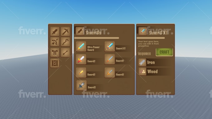 Create a professional roblox gui for you by Snowy1500