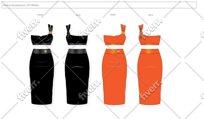 Design Fashion Cad Illustration Flats Technical Drawings By Acastrase
