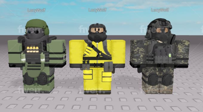 Create military themed roblox morphs by Senpaiwolf_rbx | Fiverr