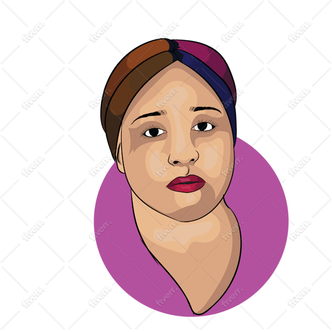Design Vector Cartoon Portrait By Mohammad000