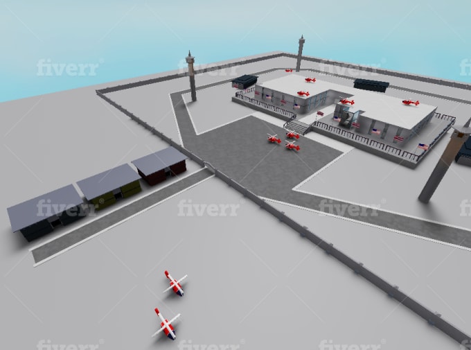 Builder Roblox Houses Stores Hotel School Buildings Model 3d By Willeliz - pictures of roblox person in a jet