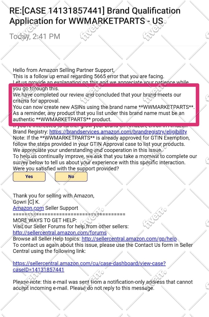Fix error 5665, amazon brand approval, gtin exemption, amazon brand