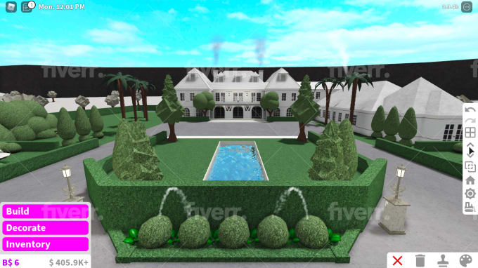 Build A Cheap Bloxburg Mansion Exterior Or Interior By Bloxburgbuiild Fiverr - roblox bloxburg mansion exterior