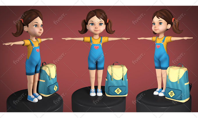 Create 3d Character Animation For Kids Youtube Channel By Sundusshuja