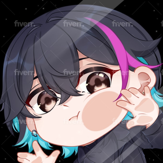 create cute chibi cool anime profile picture from you