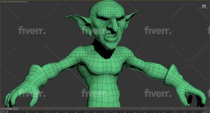 Do Retopo Your 3d Mesh Model Into Good Poly For Video Game By Carienne