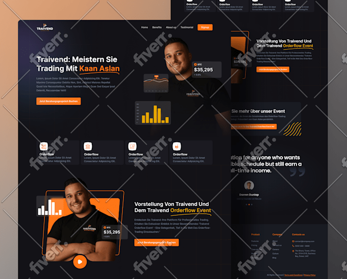 Design modern html landing page by Mehidi213 | Fiverr