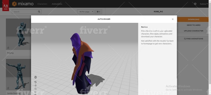 Rig A 3d Character For Mixamo By Hamzasketches